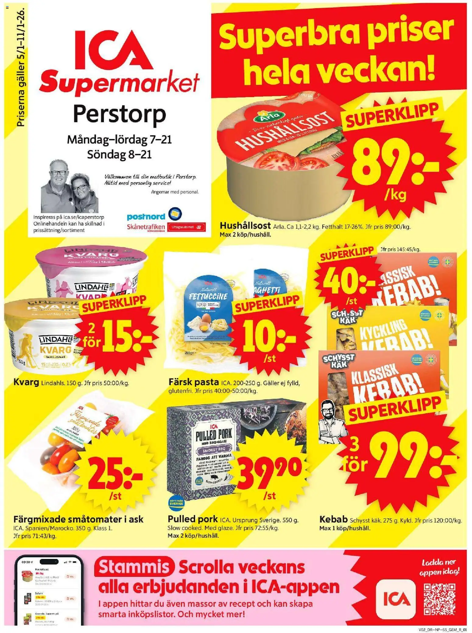 Förhandsgranska reklamblad Perstorp från butik ICA Supermarket gäller från 05/01/2026