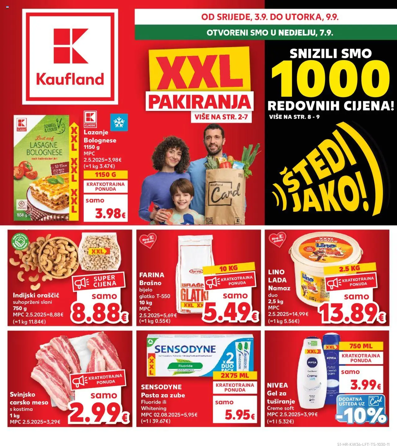Kaufland aktualni Slavonski Brod vrijedi od 03.09.2025 - tjedna akcija broj stranice 1