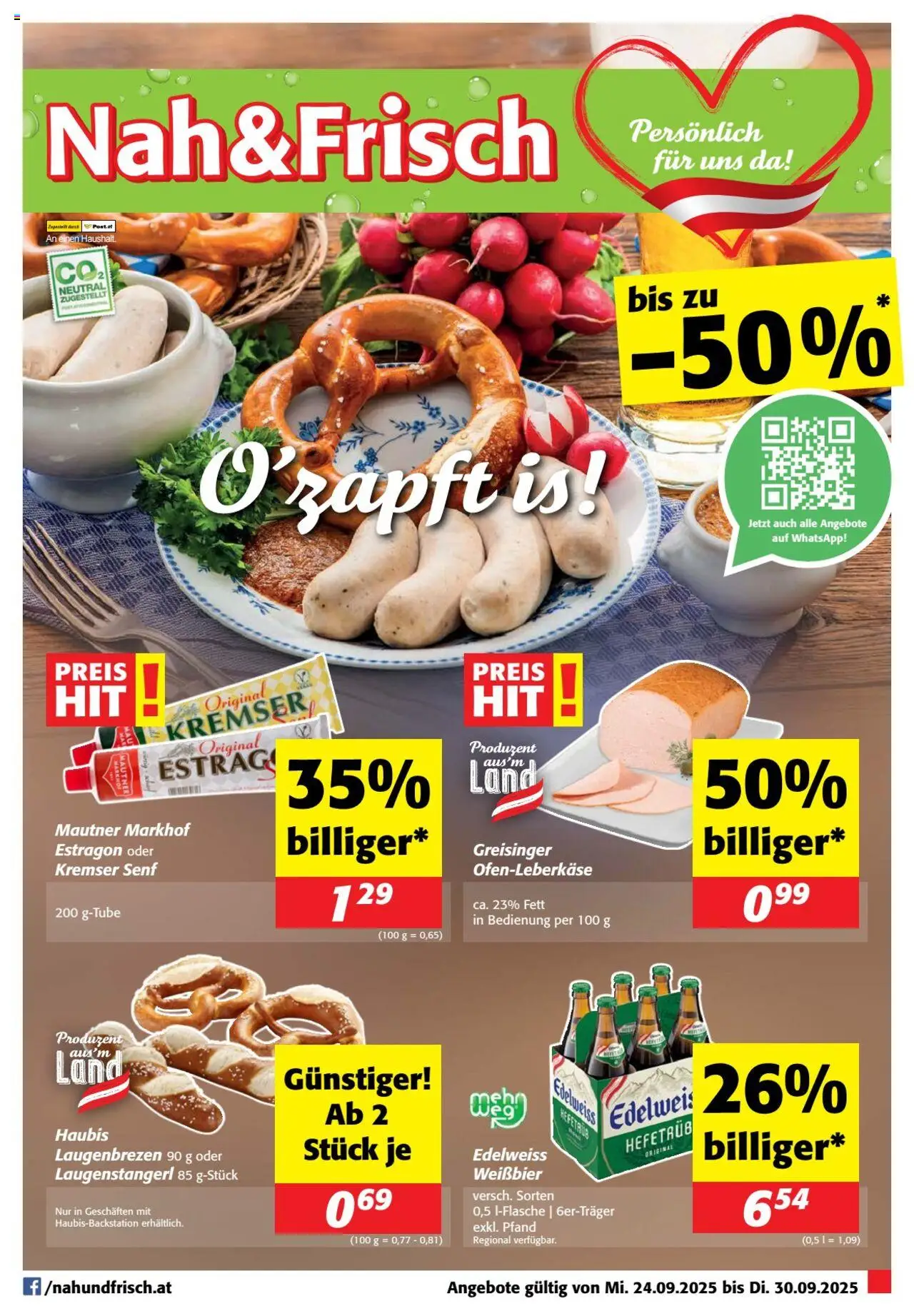  Nah und Frisch Flugblatt ab (24.09.2025 - 30.09.2025) - Seite 1