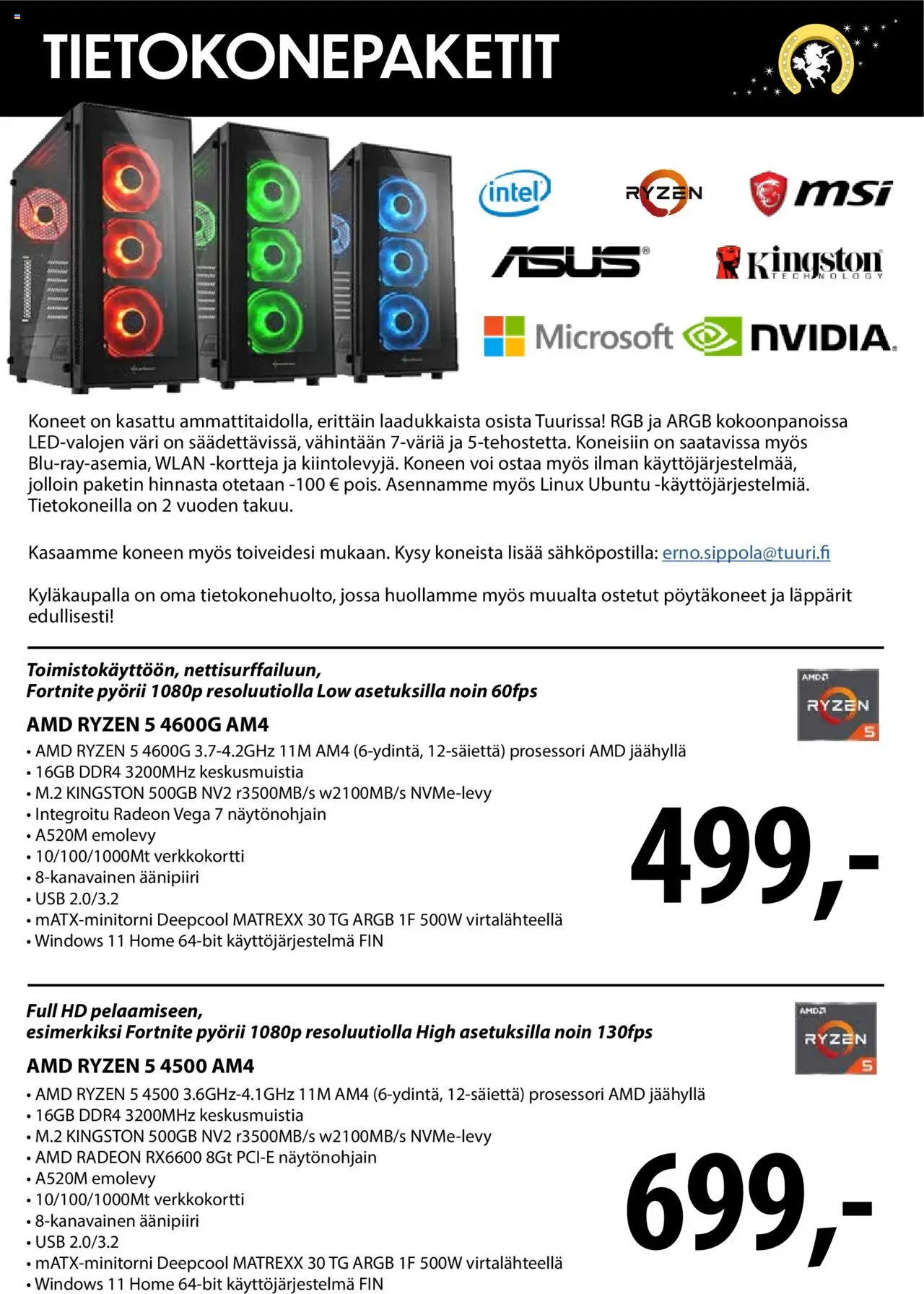 Kaupan Tuuri Tietokonepaketit esikatselu, voimassa 26/01/2024 - Voi, USB