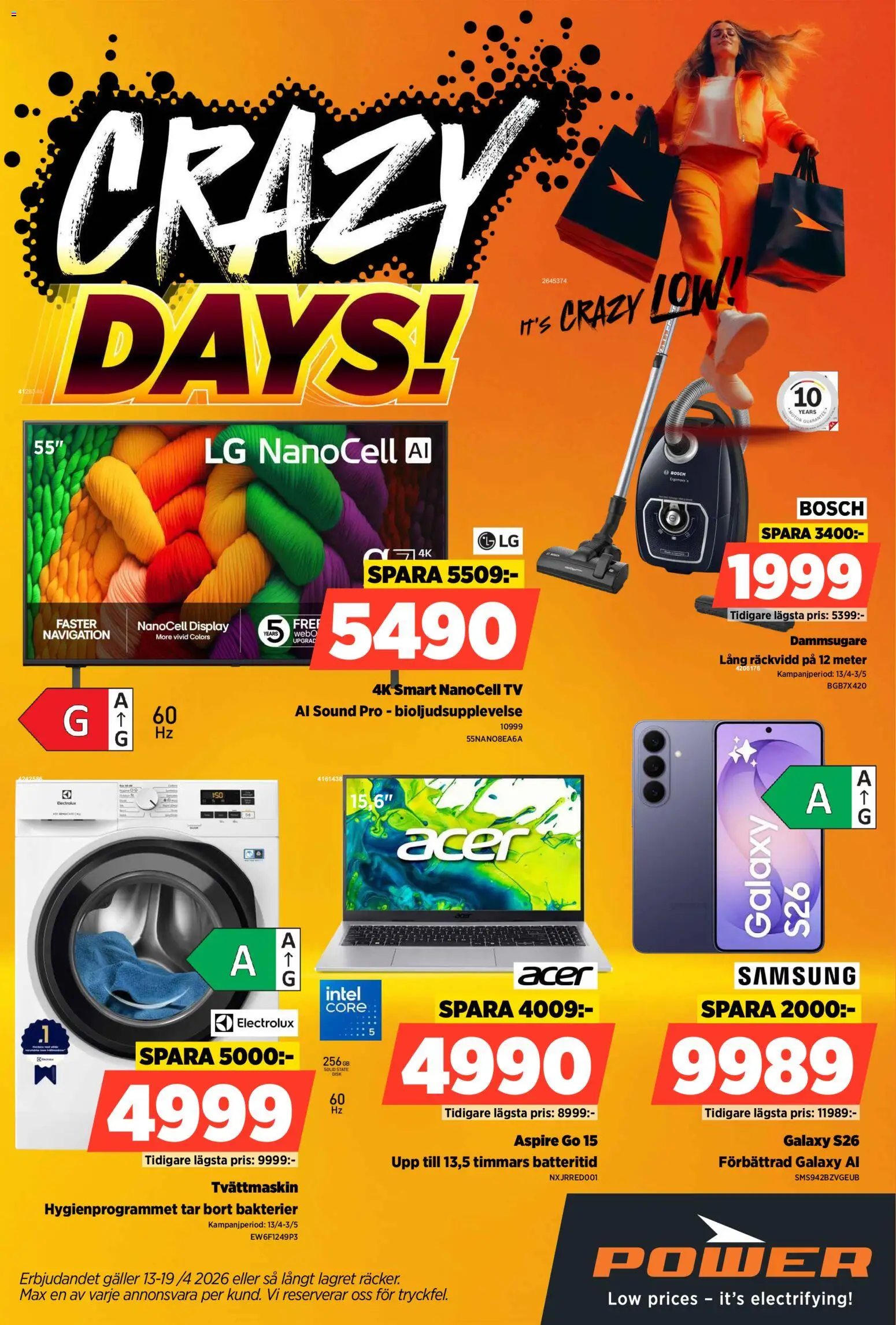 Förhandsgranska reklamblad Power erbjudanden från butik Power gäller från 13/04/2026