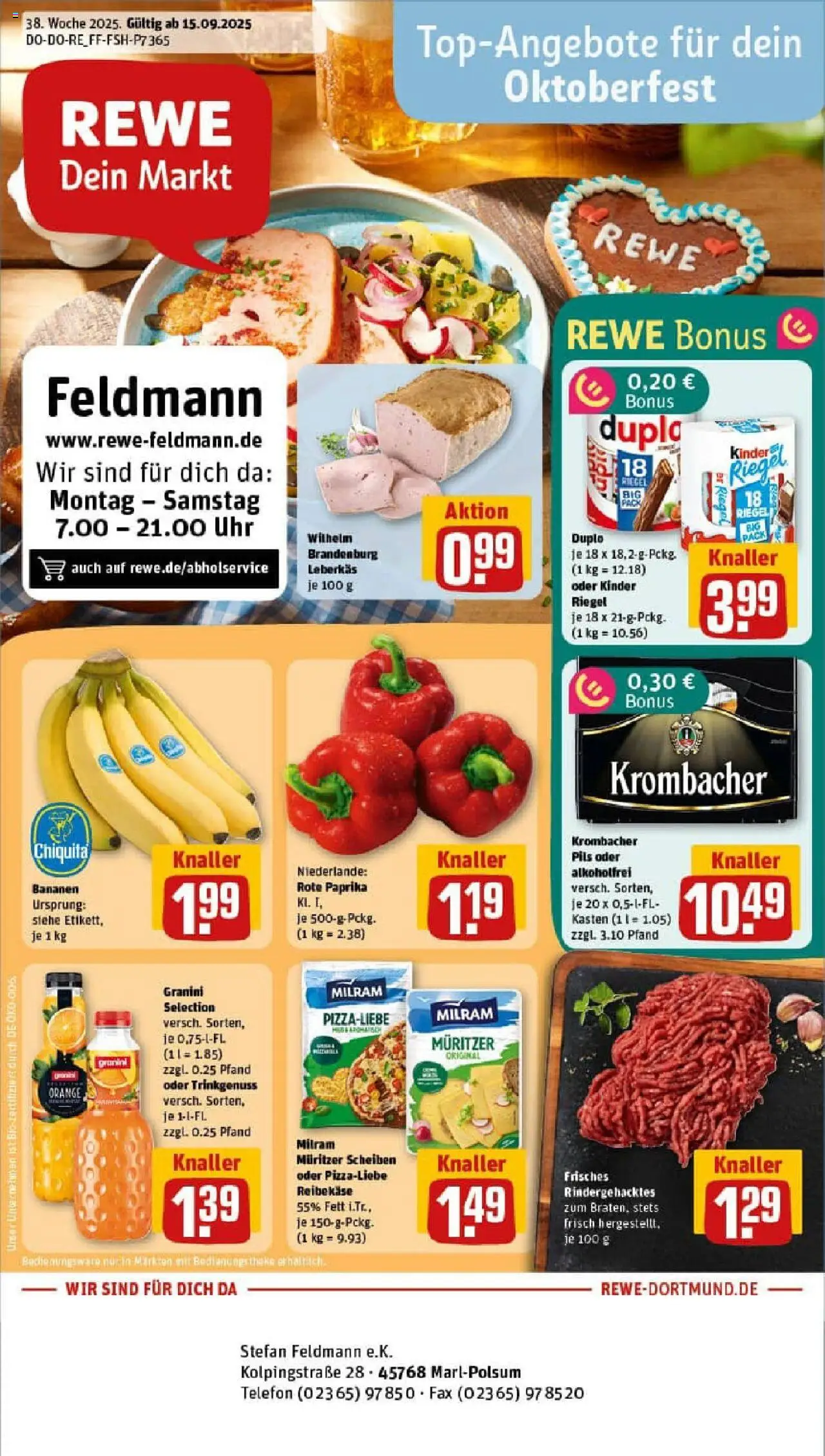 REWE Prospekt ab 14.09.2025 nächste Woche - Prospekt Marl	