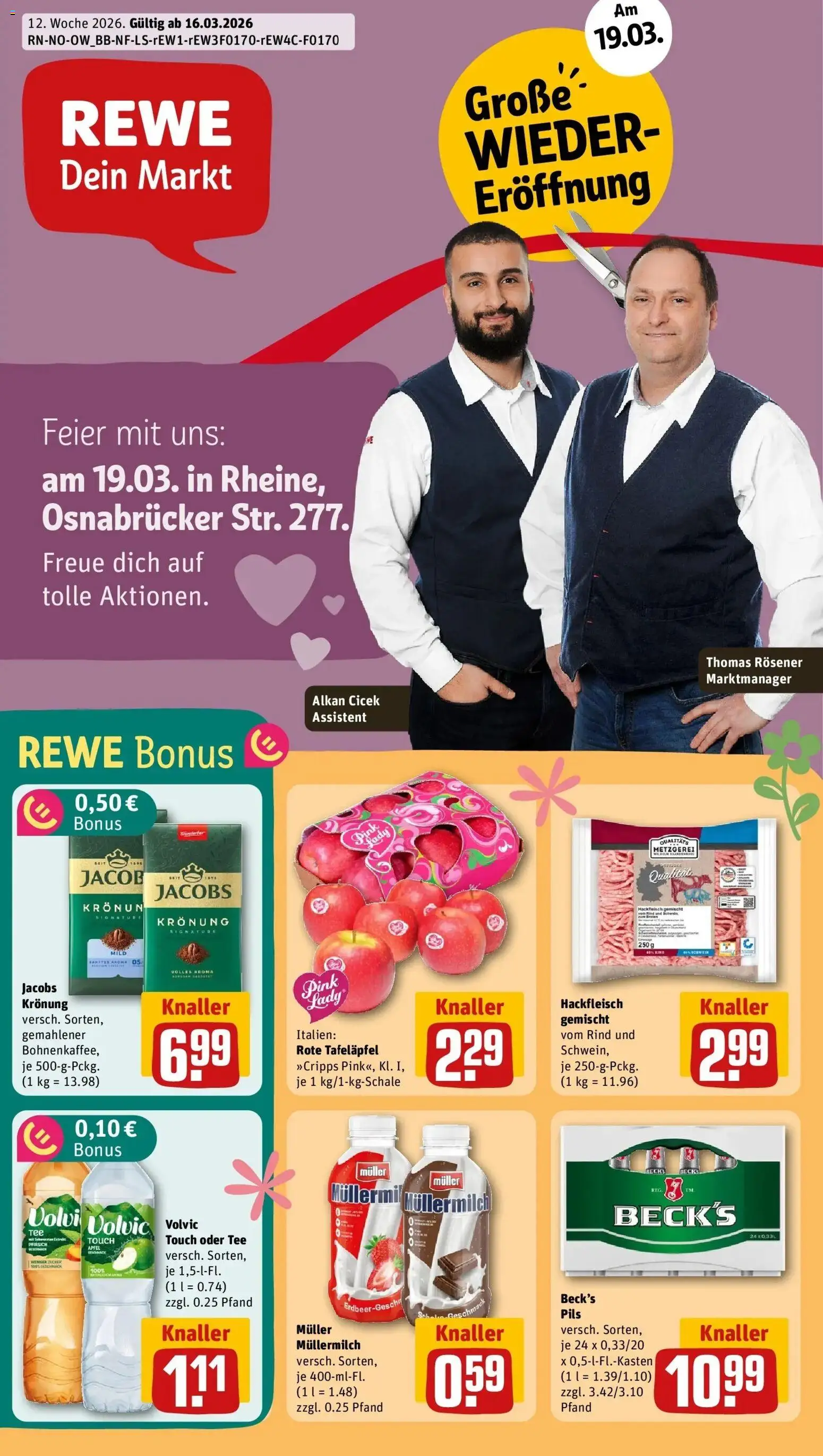 Vorschau von dem Prospekt des Geschäftes Rewe, gültig ab dem 15.03.2026