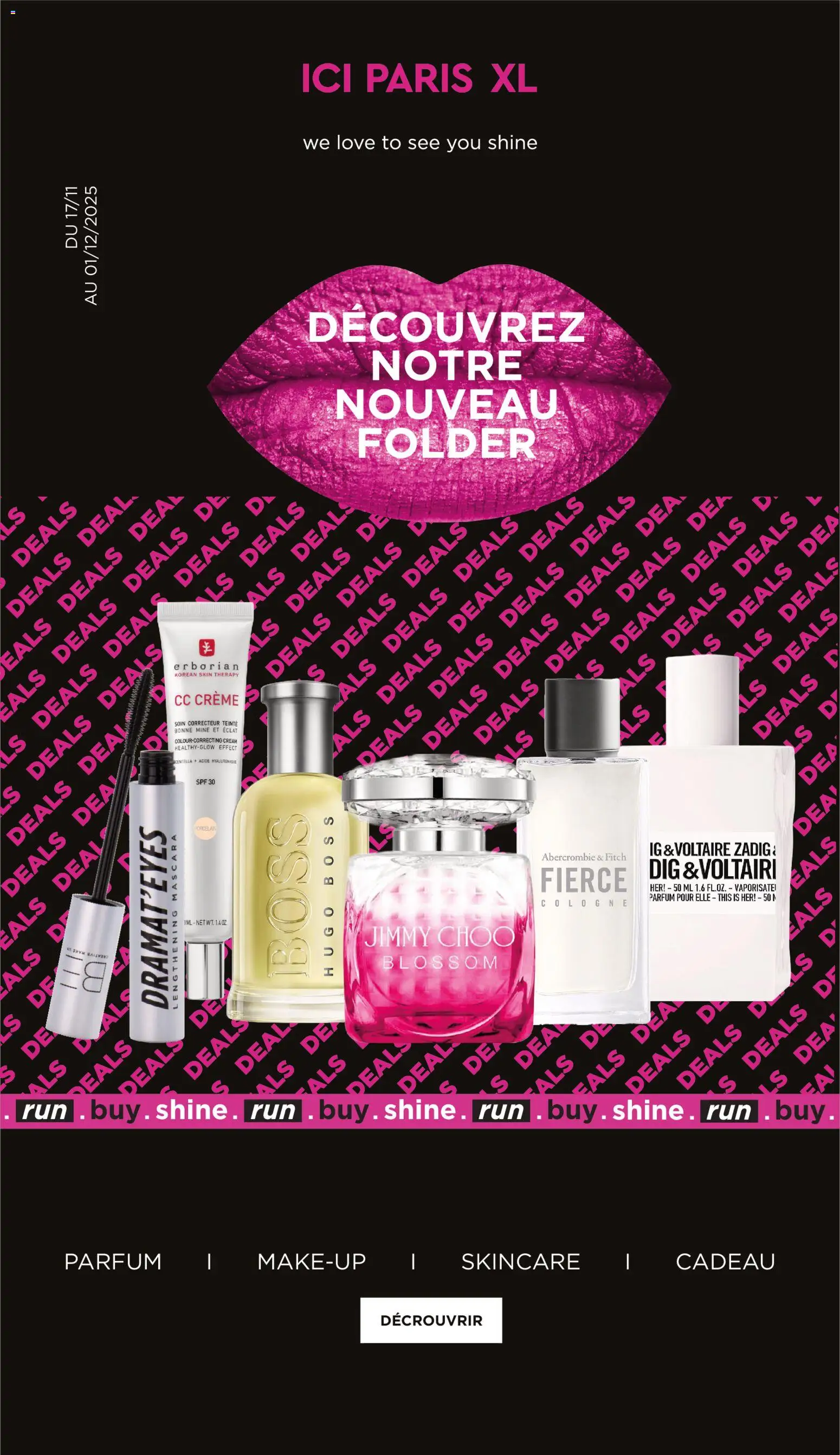 Voorbeeld van Black Friday van winkel ICI Paris XL geldig vanaf 17/11/2025