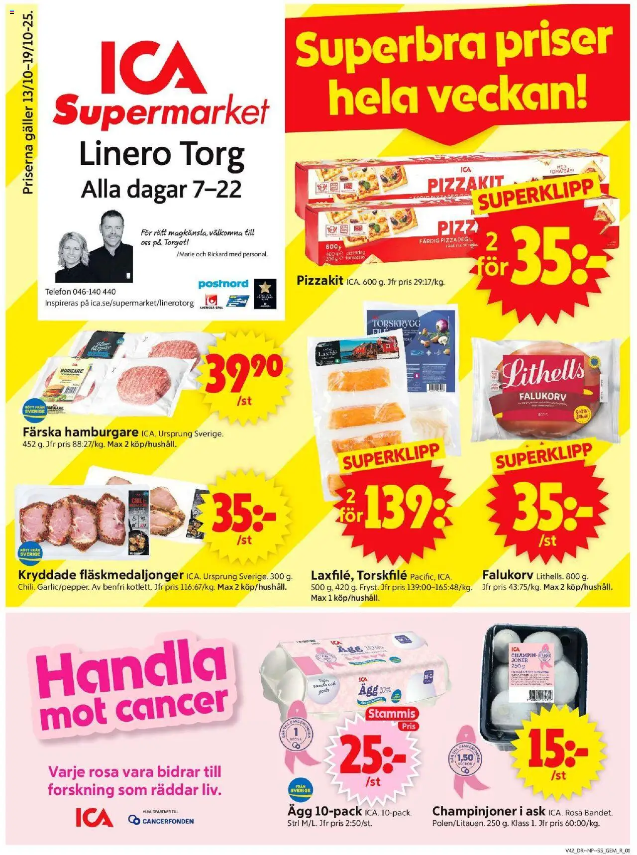 Lund är giltig 13/10 2025 > Veckans Erbjudanden gäller från 13/10/2025 till 19/10/2025 sidnummer 1