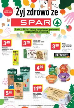 Pogląd gazetki "Żyj zdrowo" ze sklepu Spar ważnej od 10.09.2025