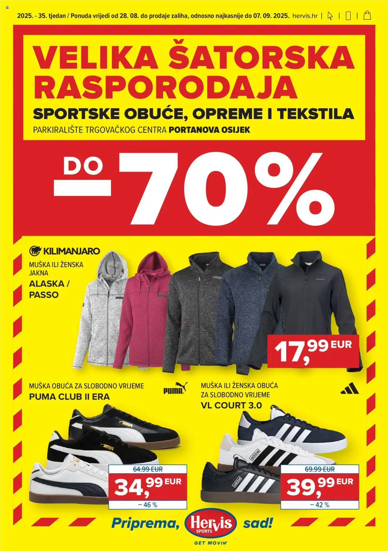 Hervis aktualni Katalog vrijedi od 28.08.2025 - tjedna akcija broj stranice 1