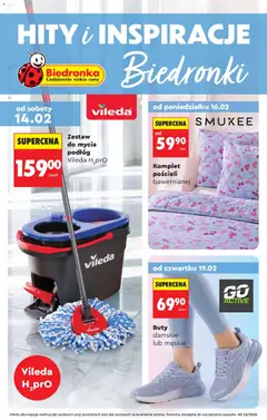 Pogląd gazetki "Hity i inspiracje" ze sklepu Biedronka ważnej od 14.02.2026