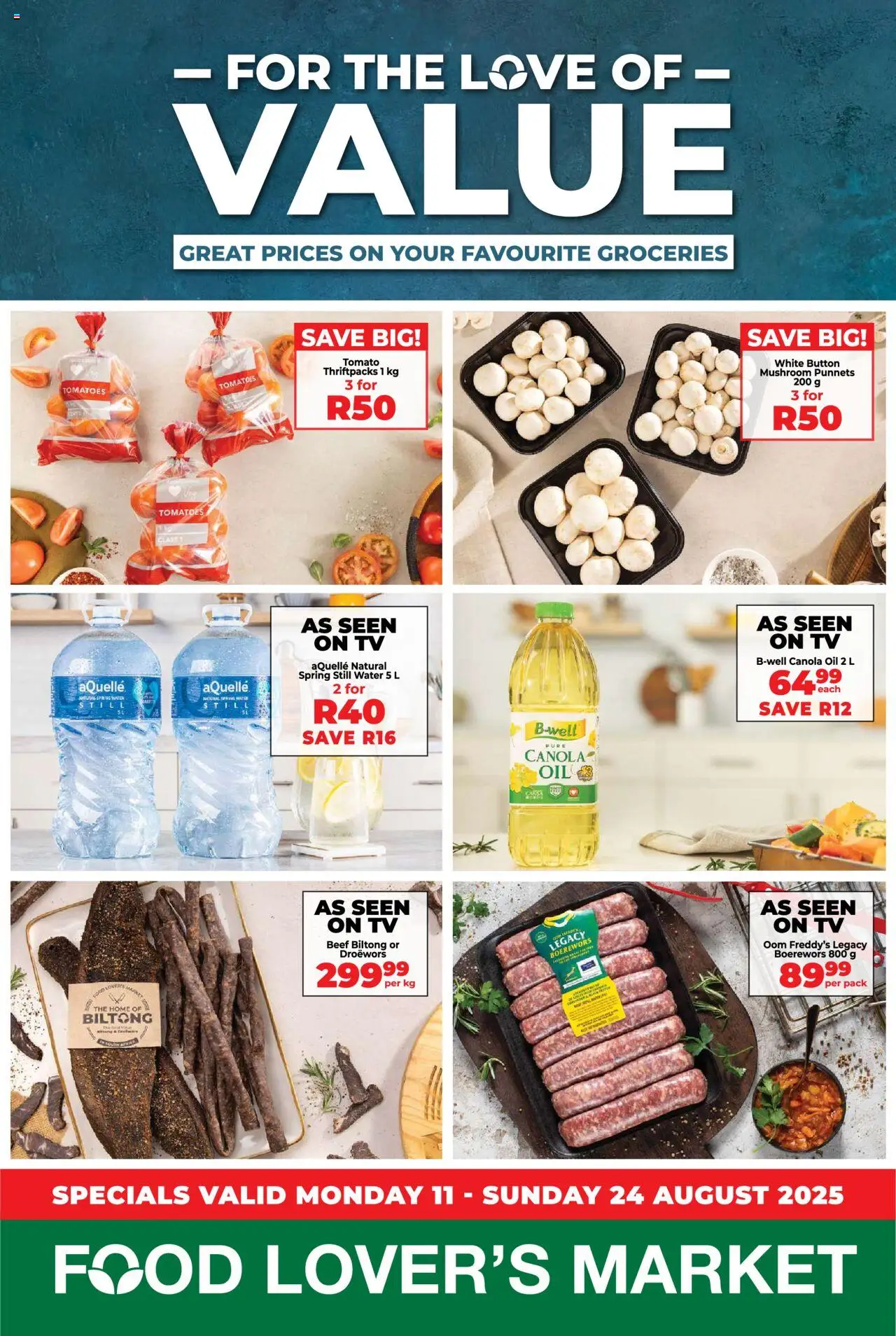 Food Lover's Market Western Cape - Specials from 11/08 - 24/08/2025 > Promotions