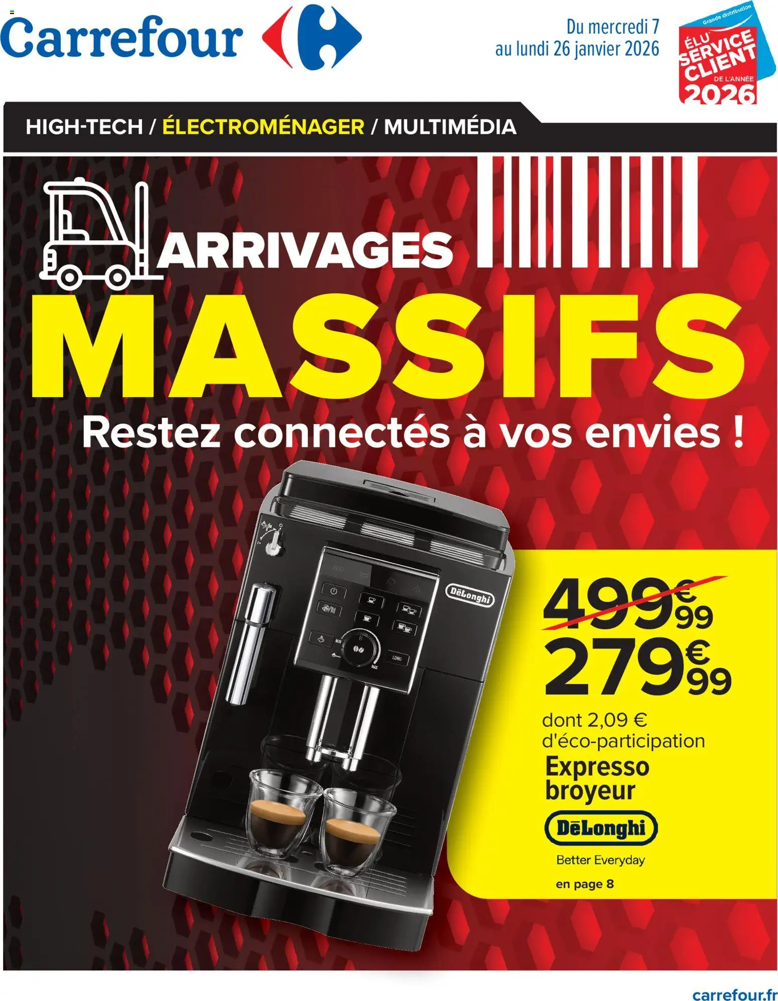 Prévisualisation de Arrivages massifs, restez connectés à vos envies du magasin Carrefour formulaire valide 07/01/2026