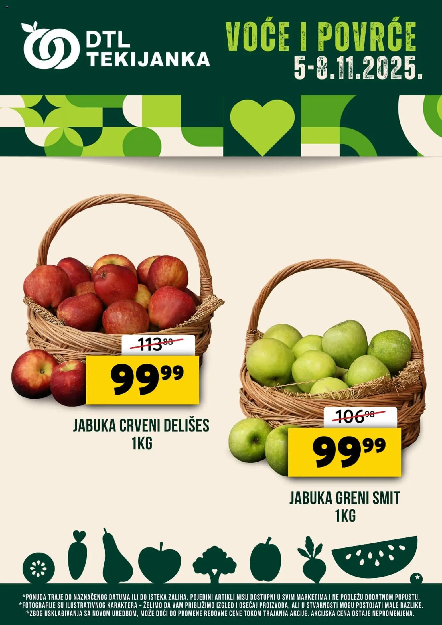 Pregled Tekijanka kataloga - važi od 05.11.2025