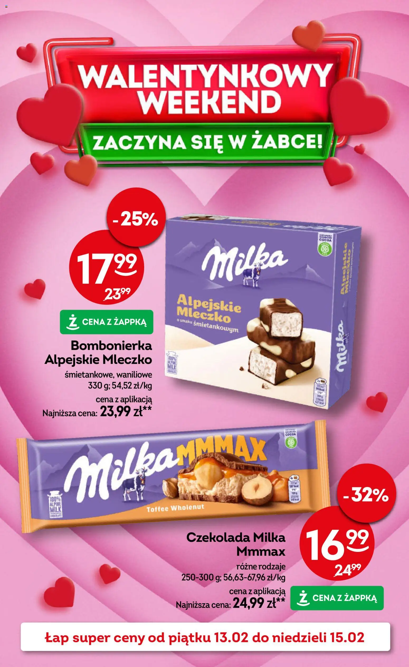 Pogląd gazetki "Weekendowe promocje" ze sklepu Żabka ważnej od 13.02.2026