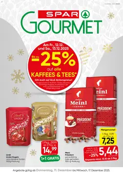 Vorschau der Angebote: SPAR Gourmet Flugblatt gültig ab 11.12.2025