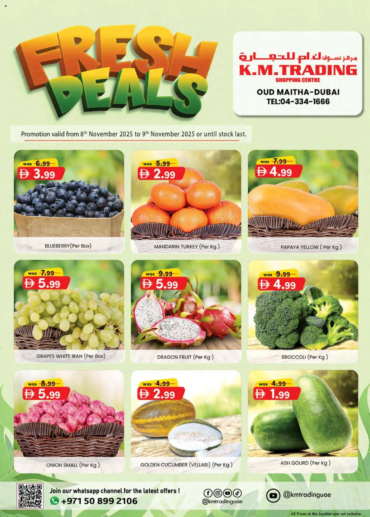 Preview of the catalogue Fresh deals of store KM Trading valid from 8 Nov, 2025