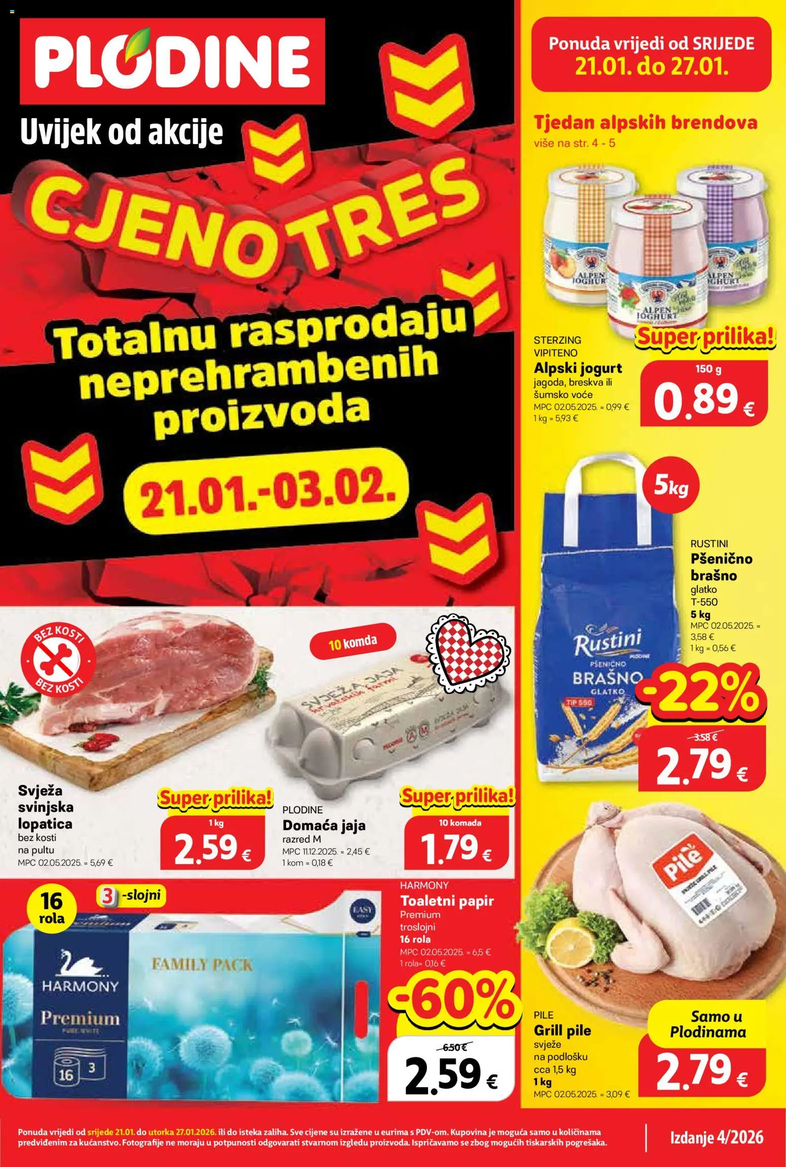 Pregled letka Katalog trgovine Plodine vrijedi od 21.01.2026