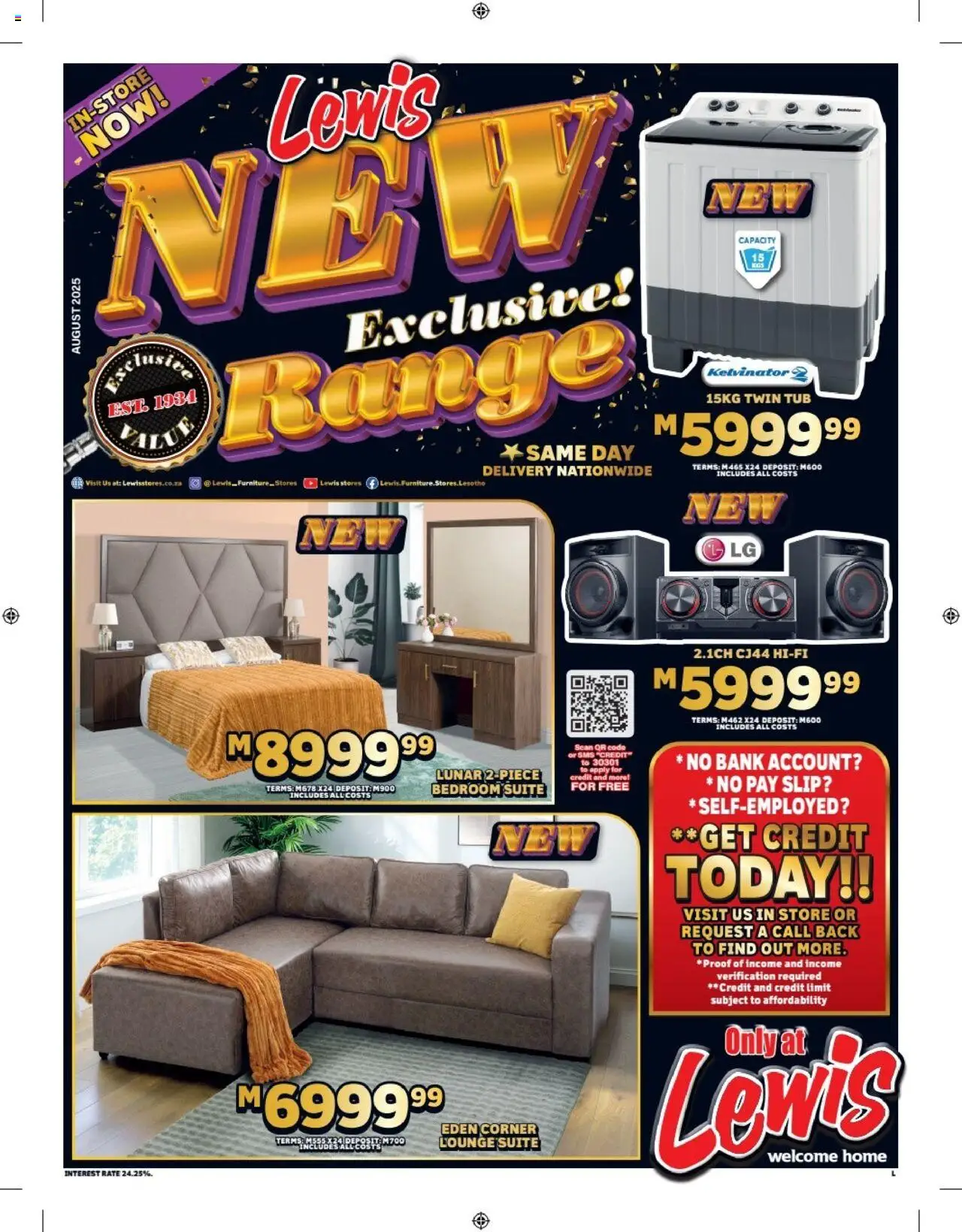 Lewis Stores Lesotho Leaflet from 11/08 - 17/09/2025 > Promotions