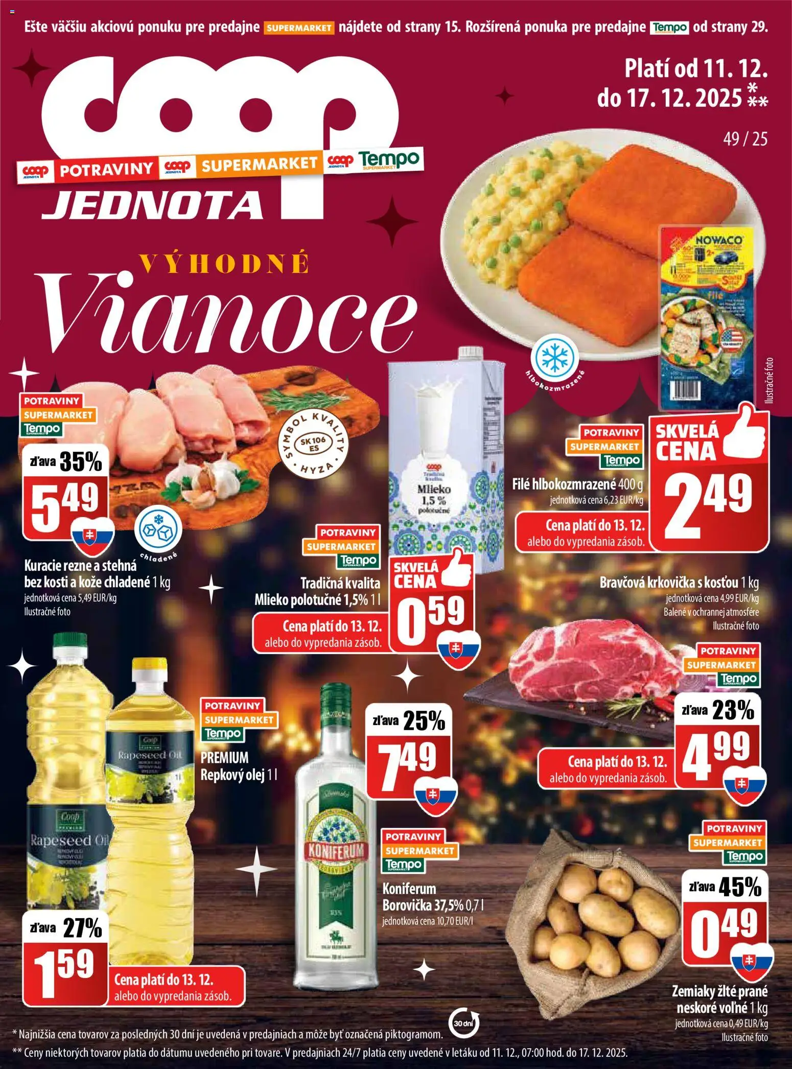 Náhľad COOP Jednota letáku platného od 11.12.2025