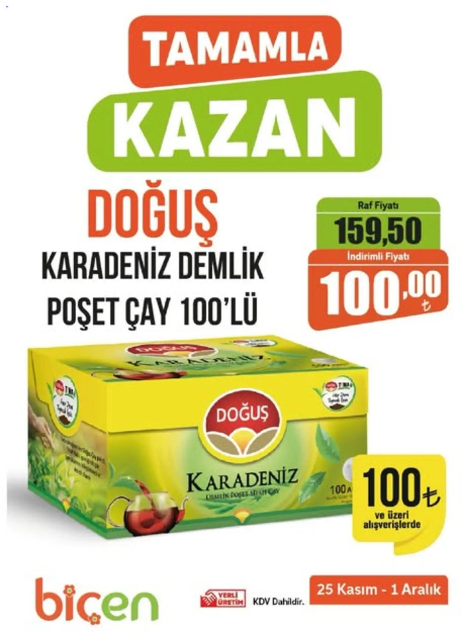 Biçen Market Tamamla Kazan 25.11.2025 - Broşürünün önizlemesi