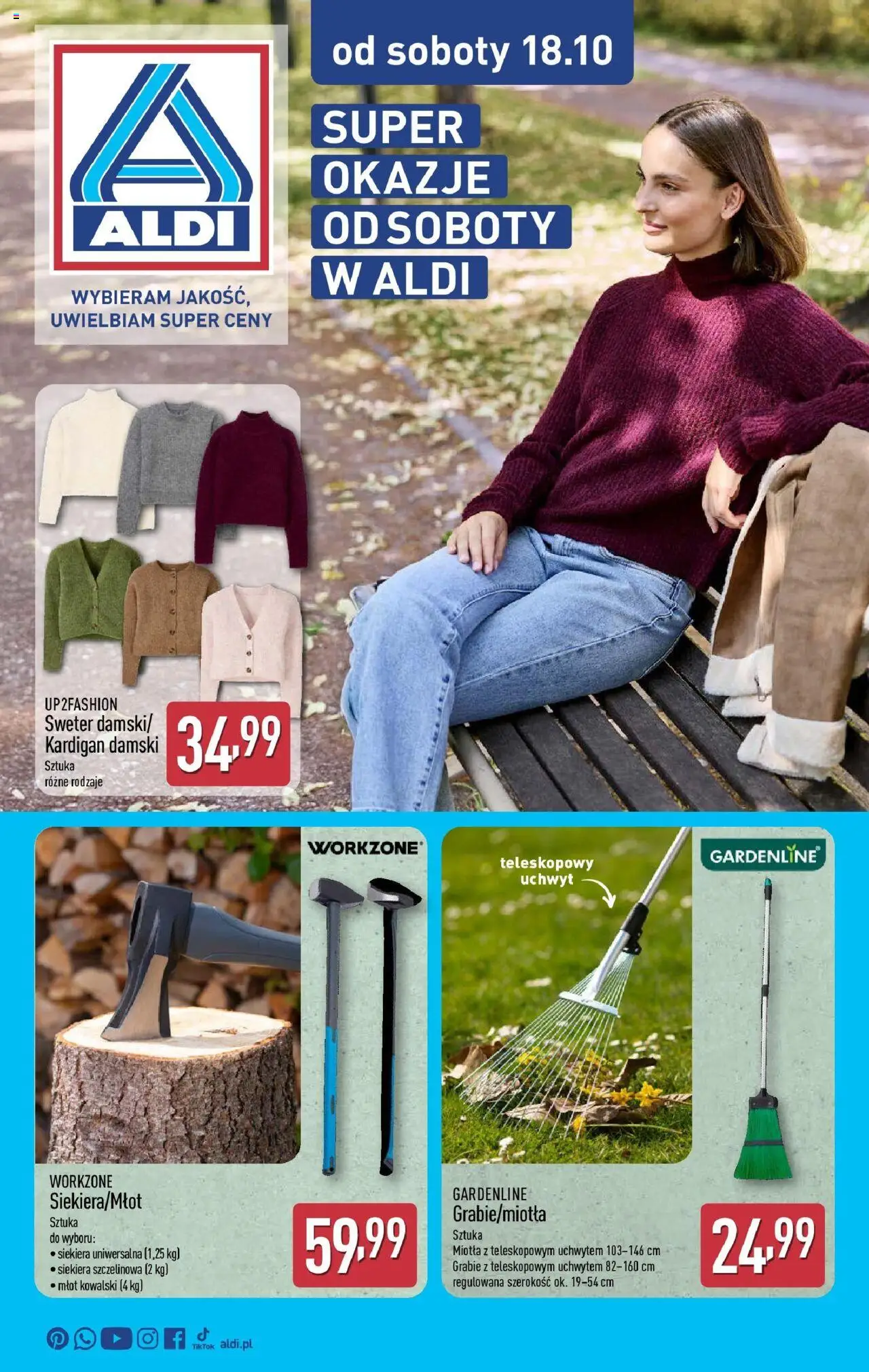 Aldi Od soboty od 18.10.2025 - Nowa Gazetka - Numer strony 1