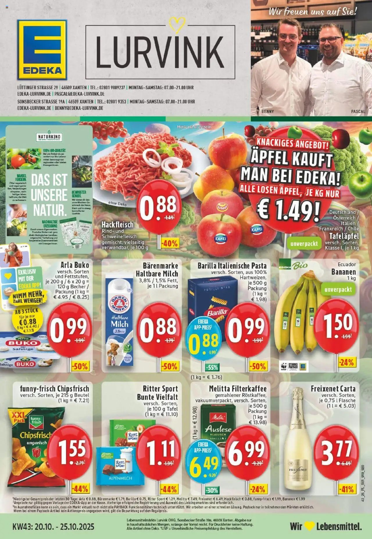 EDEKA Prospekt ab 19.10.2025 - Prospekt Xanten Online