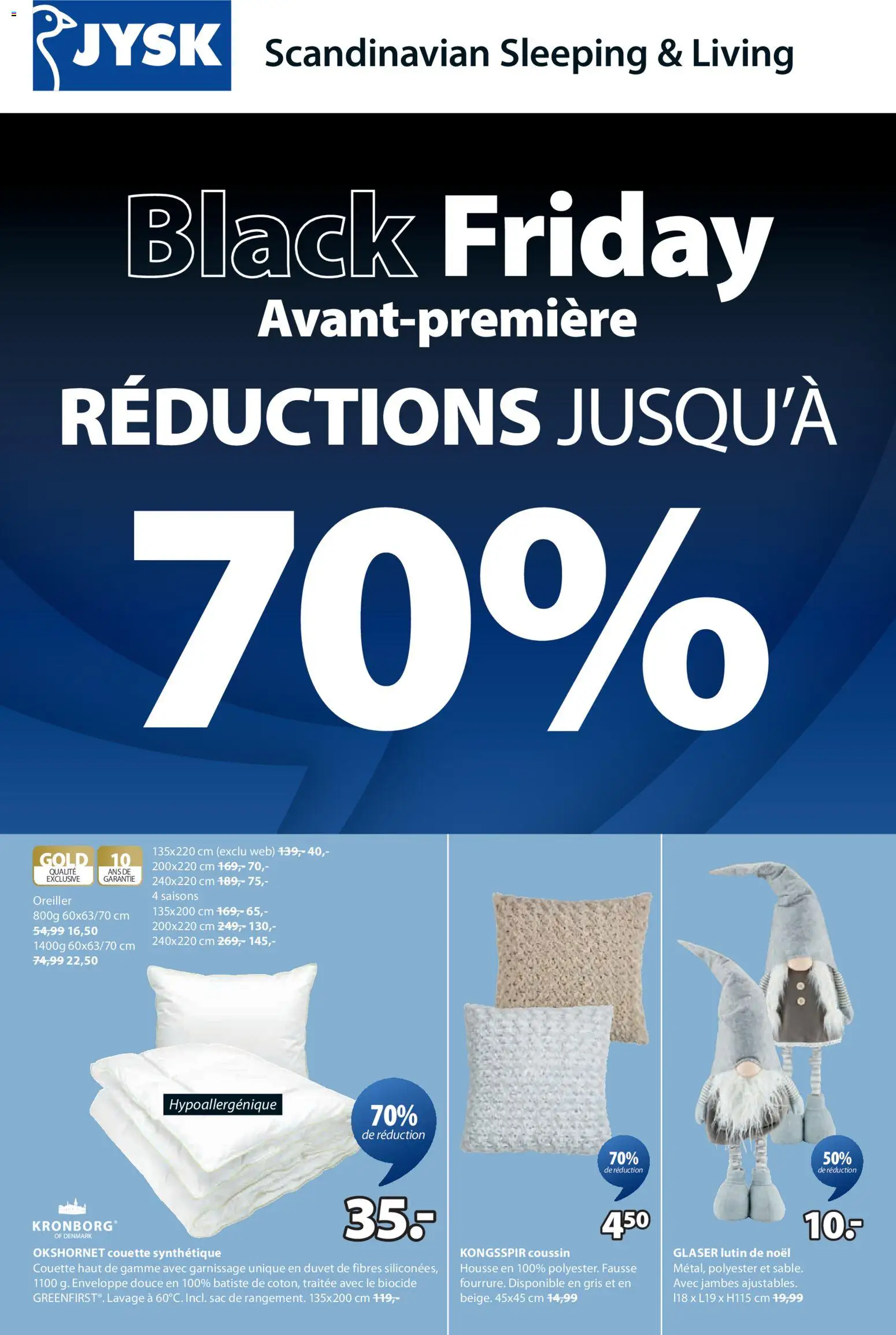 Voorbeeld van Black Friday van winkel JYSK geldig vanaf 03/11/2025