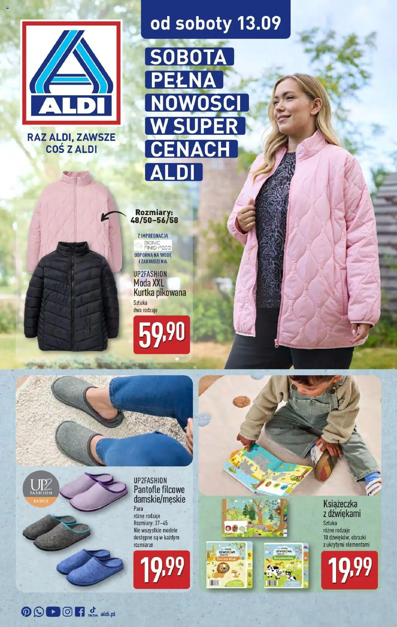 Aldi Sobota pełna nowości w ALDI od 12.09.2025 - Nowa Gazetka - Numer strony 1