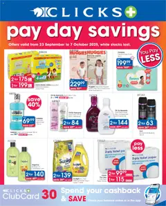 Preview of Clicks flyer valid from 23/09/2025