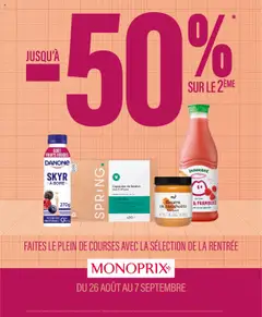 Prévisualisation de Catalogue promotionnel du magasin Monoprix formulaire valide 26/08/2025