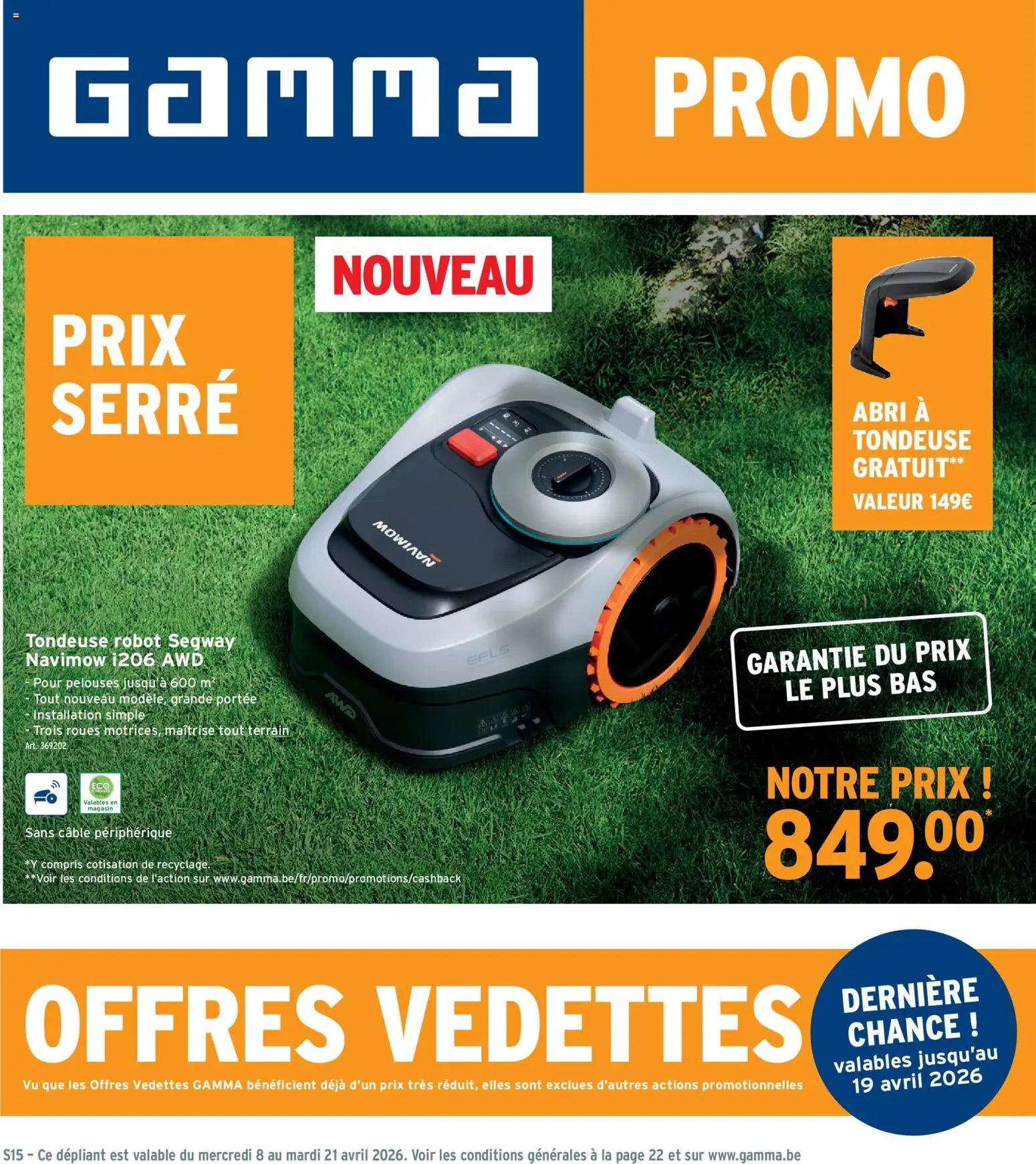 Voorbeeld van GAMMA Publicité van winkel GAMMA geldig vanaf 08/04/2026