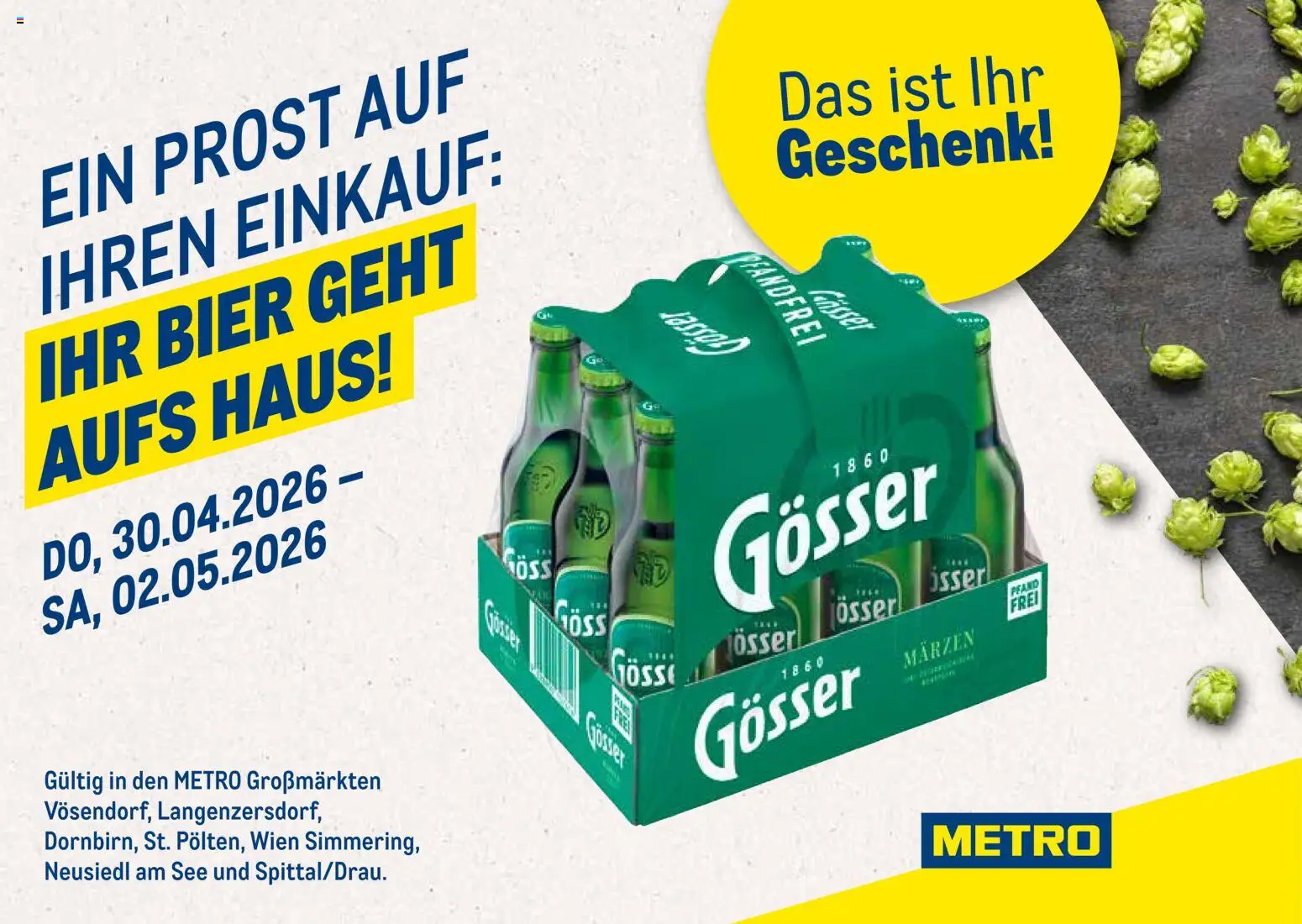 Vorschau der Angebote: Metro Metro angebote Zugabeaktion Gösser Märzen gültig ab 30.04.2026