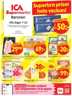 Förhandsgranska reklamblad Stockholm från butik ICA Supermarket gäller från 09/03/2026