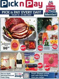 Preview of Pick n Pay flyer valid from 15/12/2025