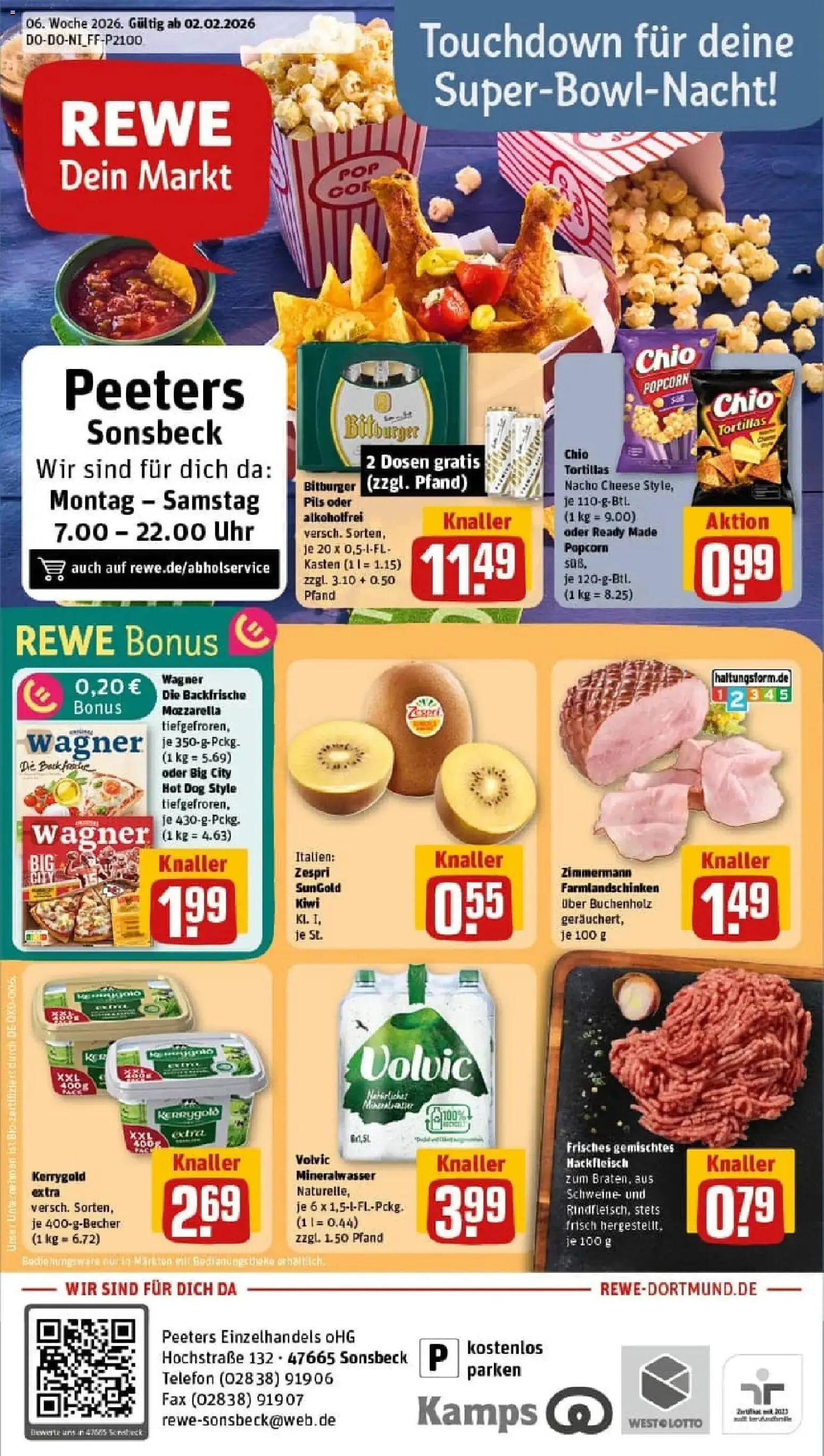 Vorschau von dem Prospekt des Geschäftes Rewe, gültig ab dem 02.02.2026