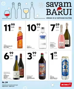 Rimi parduotuvės leidinio Leidinys - Alkoholinių gėrimų galiojančio nuo 2025.12.02 peržiūra