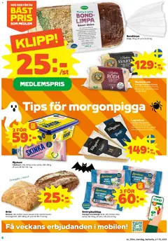 Förhandsgranska reklamblad Aktuella reklamblad Coop Forum från butik Coop Forum gäller från 27/10/2025 | Sida : 8