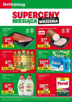 Pogląd gazetki "Superceny Miesiąca" ze sklepu Delikatesy Centrum ważnej od 01.09.2025