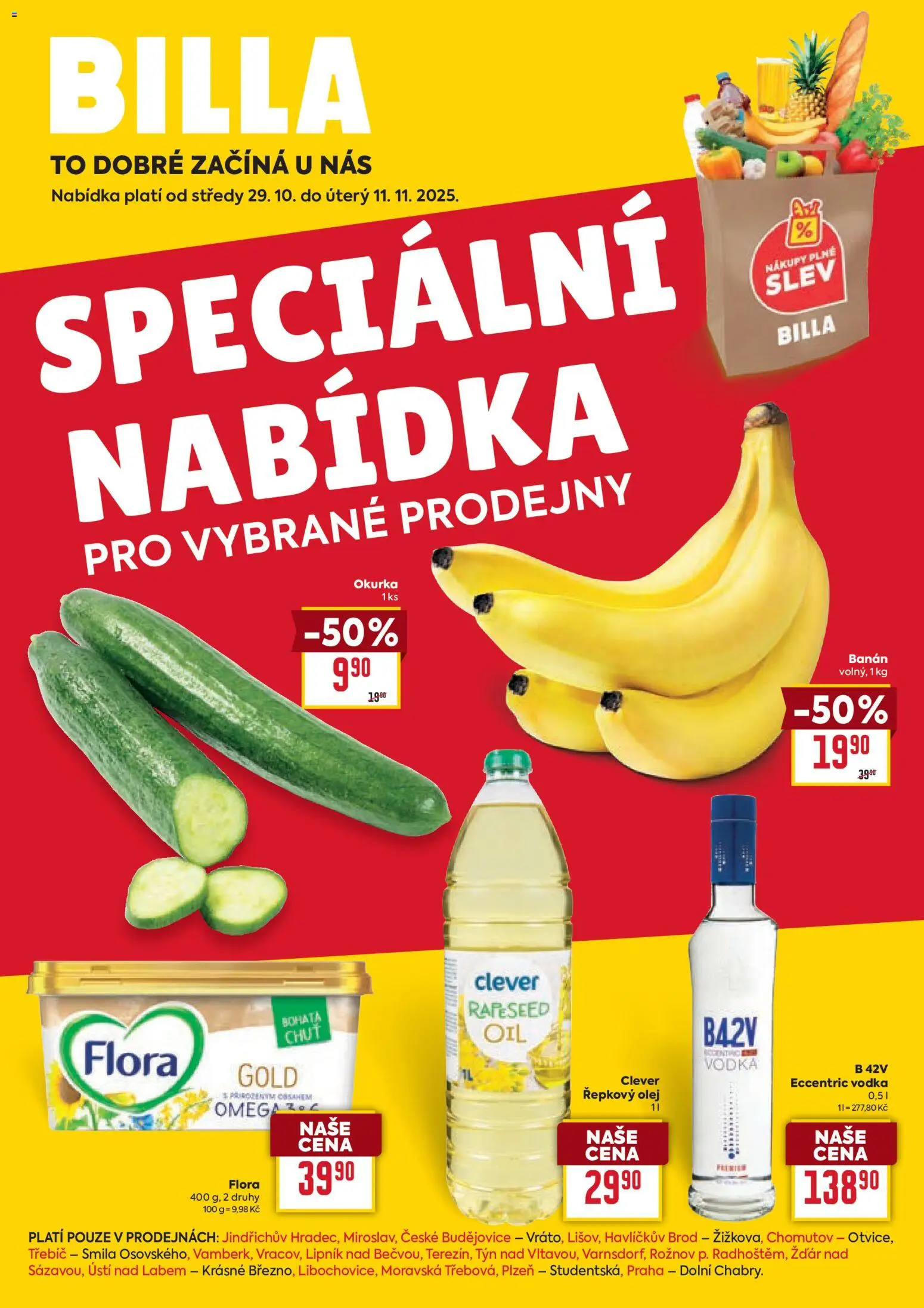 Náhled nabídky: Billa Leták - Speciální nabídka: vybrané prodejny platný od 29.10.2025
