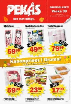 Förhandsgranska reklamblad Aktuella reklamblad Pekås - grums edition från butik Pekås gäller från 22/09/2025