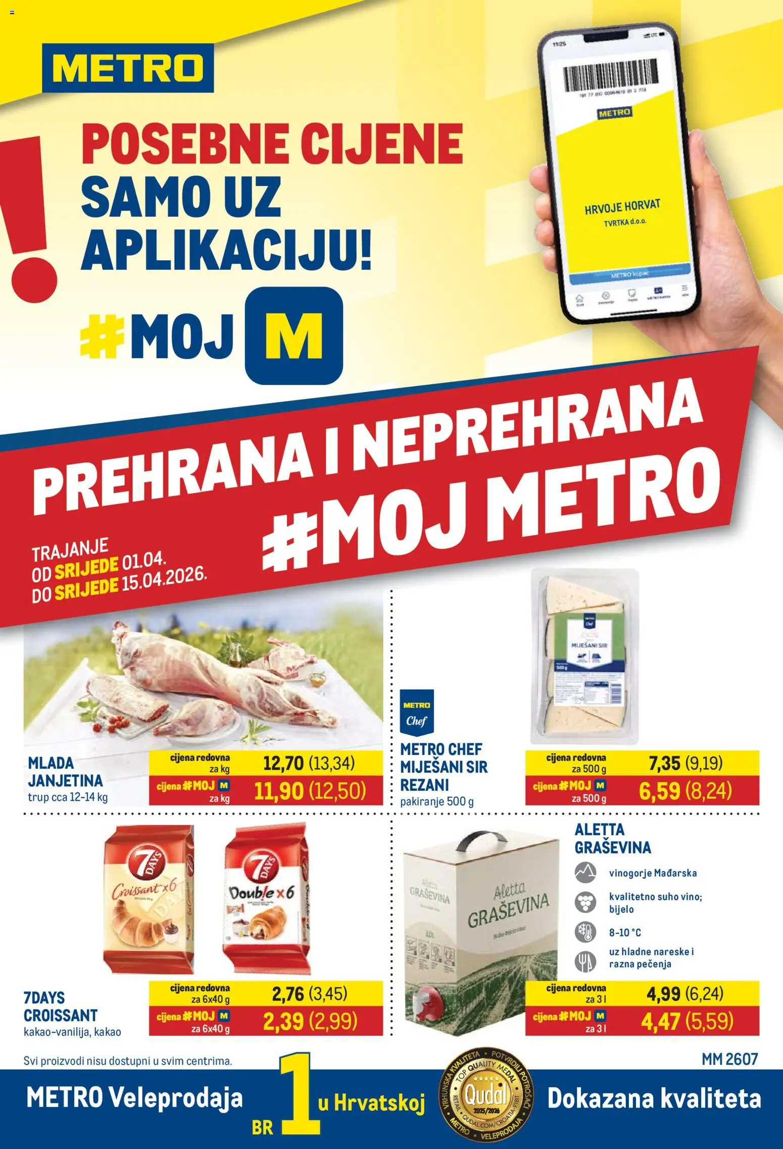 Pregled letka Metro Katalog trgovine Metro vrijedi od 01.04.2026