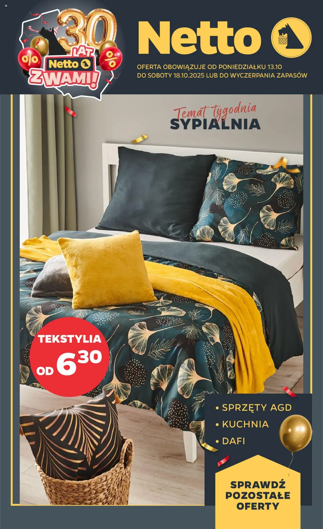 Pogląd gazetki "Gazetka Non Food" ze sklepu Netto ważnej od 13.10.2025 - Tekstylia