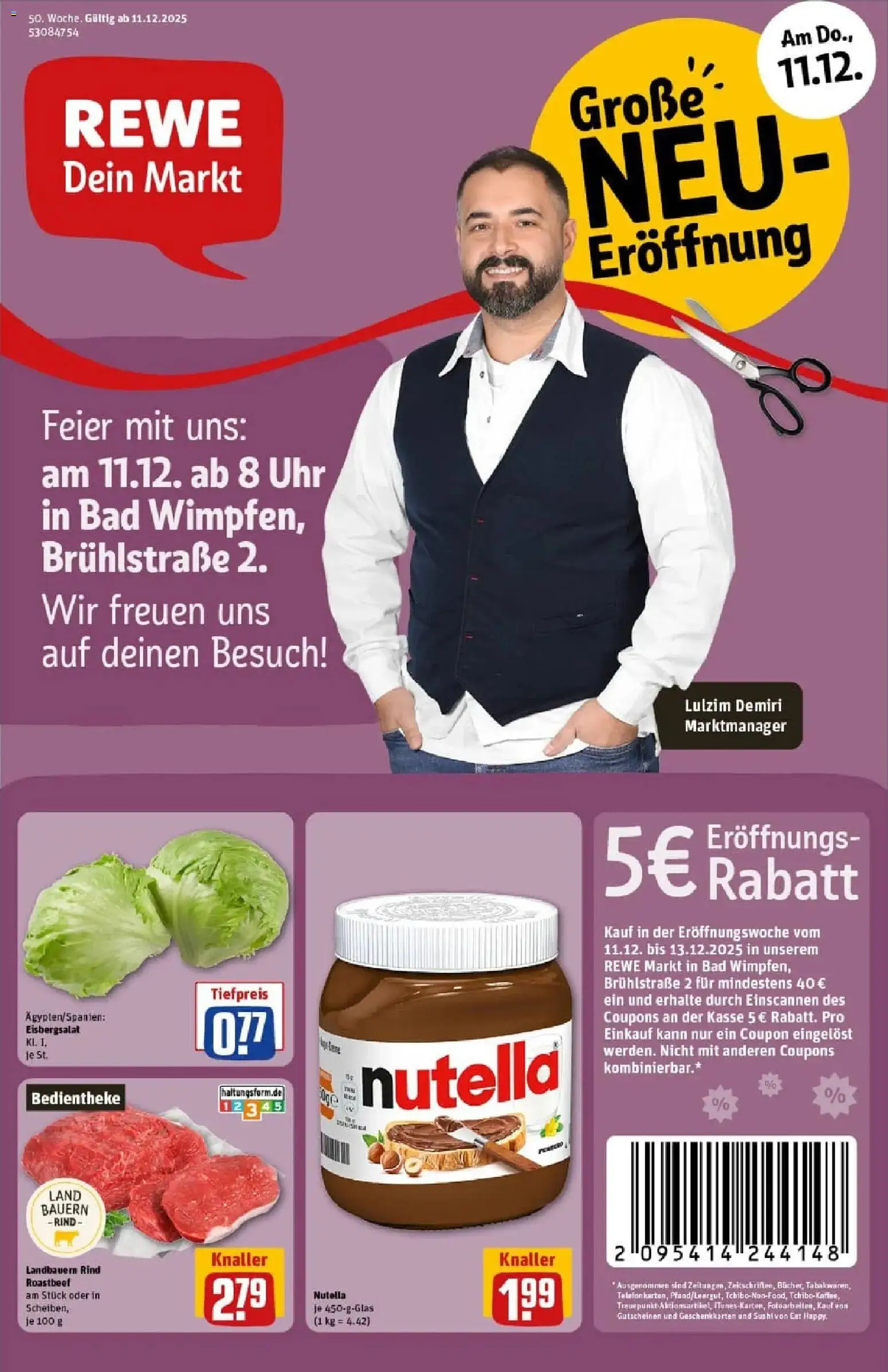 Vorschau von dem Prospekt des Geschäftes Rewe, gültig ab dem 07.12.2025