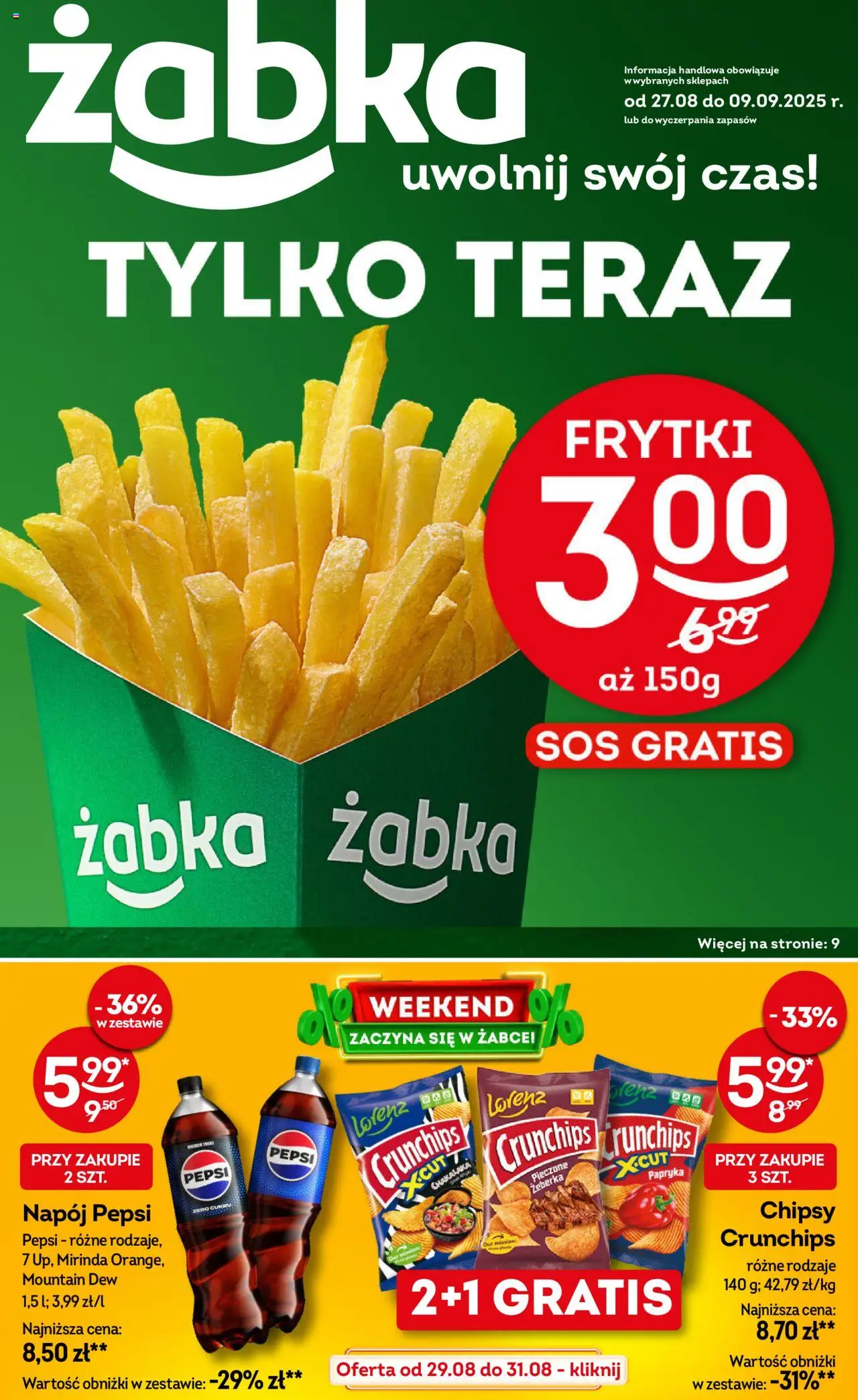 Żabka Gazetka od 27.08.2025 - Nowa Gazetka - Numer strony 1