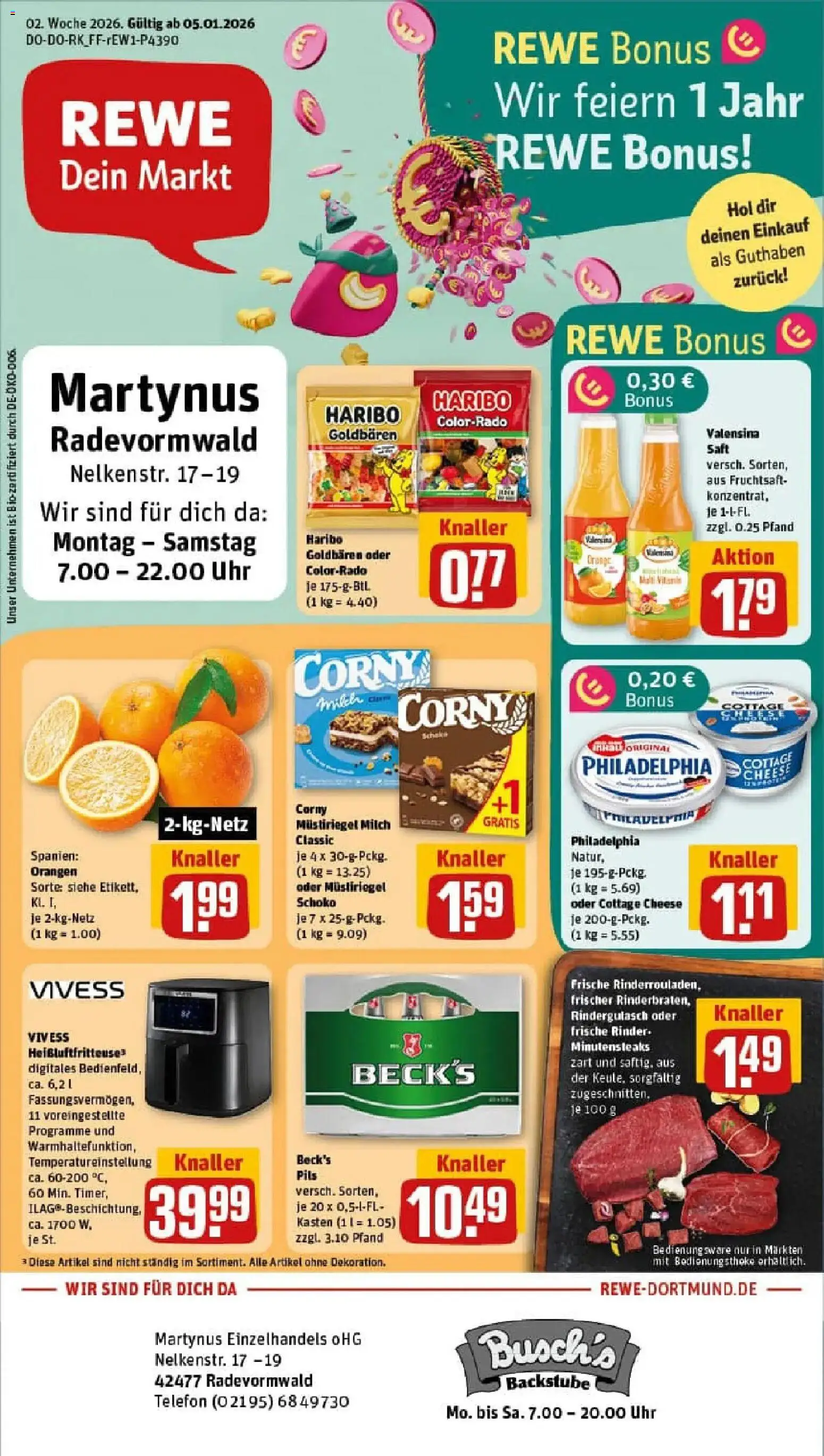 Vorschau von dem Prospekt des Geschäftes Rewe, gültig ab dem 04.01.2026