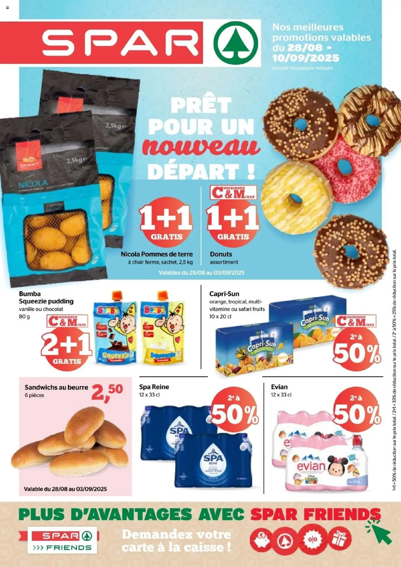 Spar Express shop Publicité semaine 35-36 geldig vanaf 28/08/2025 - Paginanummer 1 - NOS, La, Donuts, Pudding, Vanille
