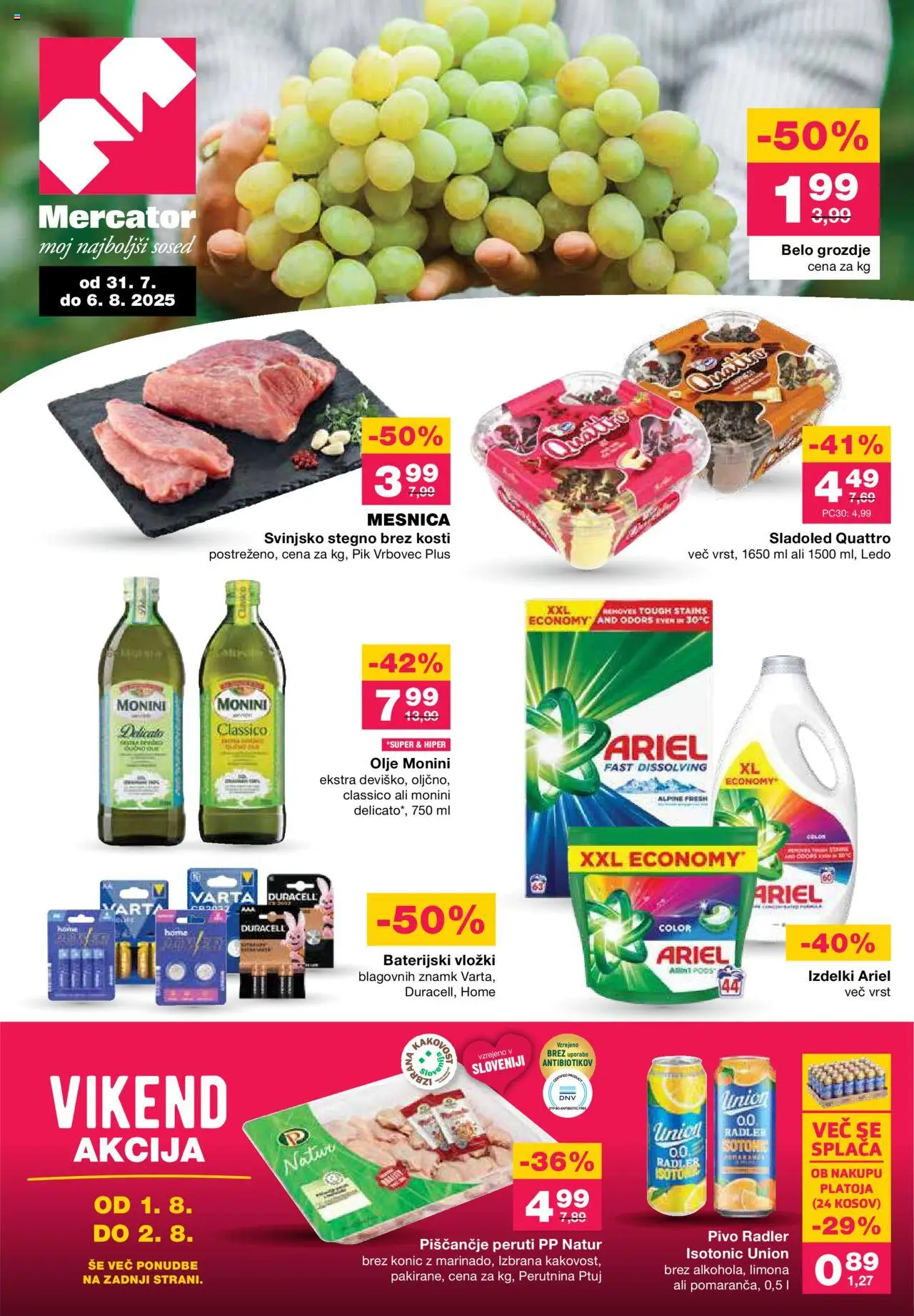 Mercator Katalog od 31.07.2025 - aktualna ponudba - stran 1