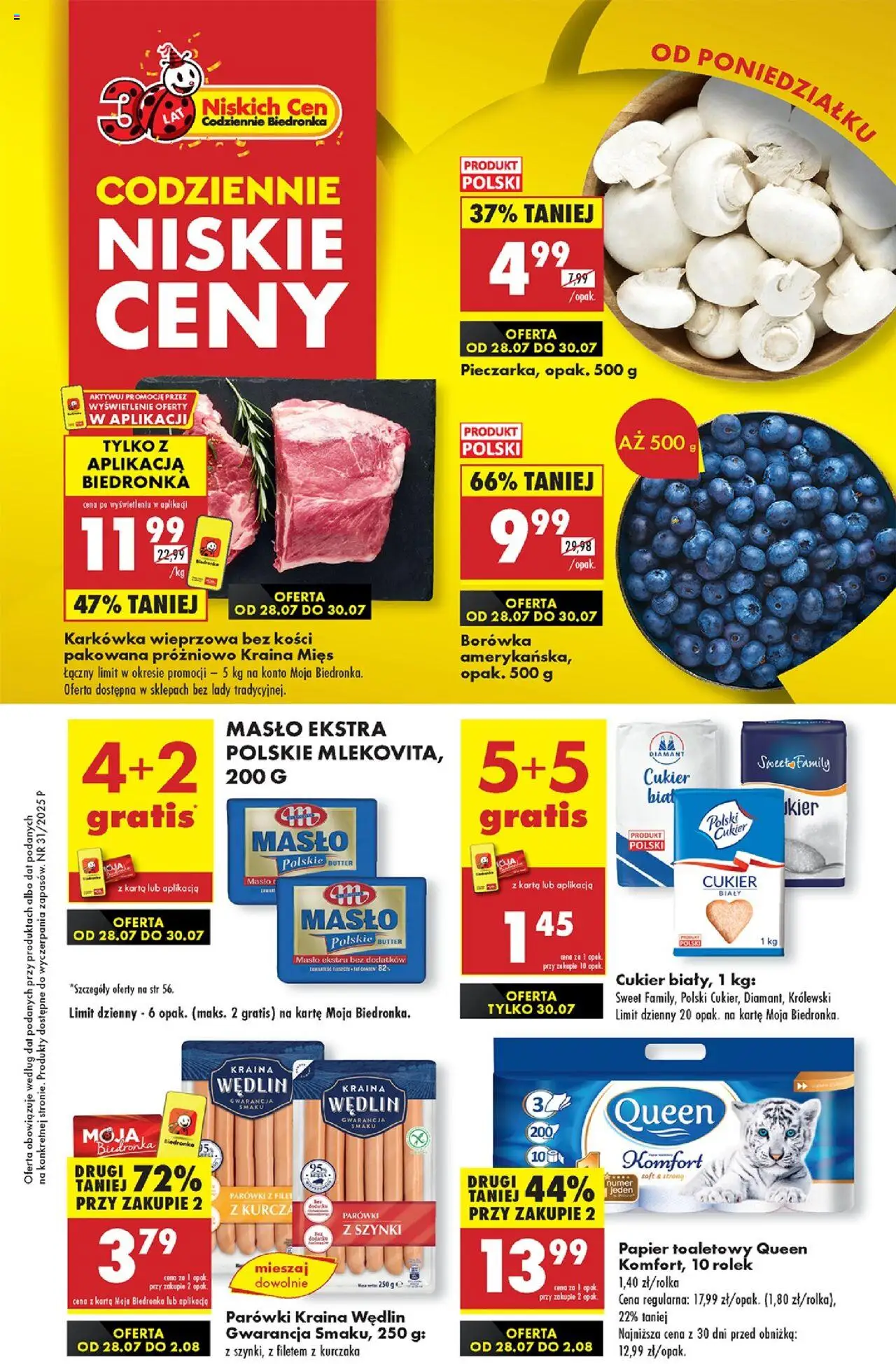 Biedronka gazetka promocyjna 28.07.2025 - "Nowa gazetka" - Numer strony 1