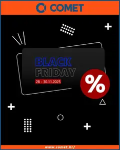 Pregled letka Black Friday trgovine Comet vrijedi od 28.11.2025