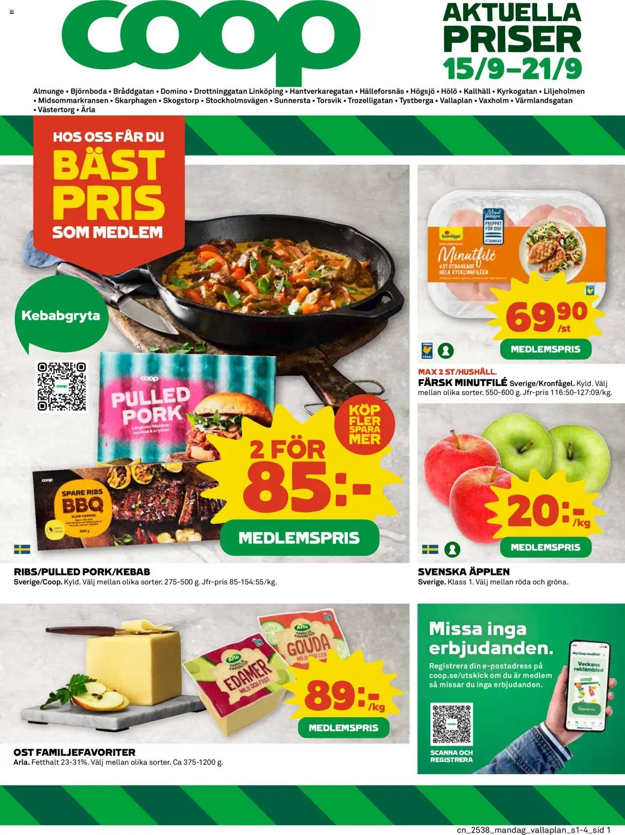 Almunge är giltig 15/09 2025 > Veckans Erbjudanden gäller från 15/09/2025 till 21/09/2025 sidnummer 1