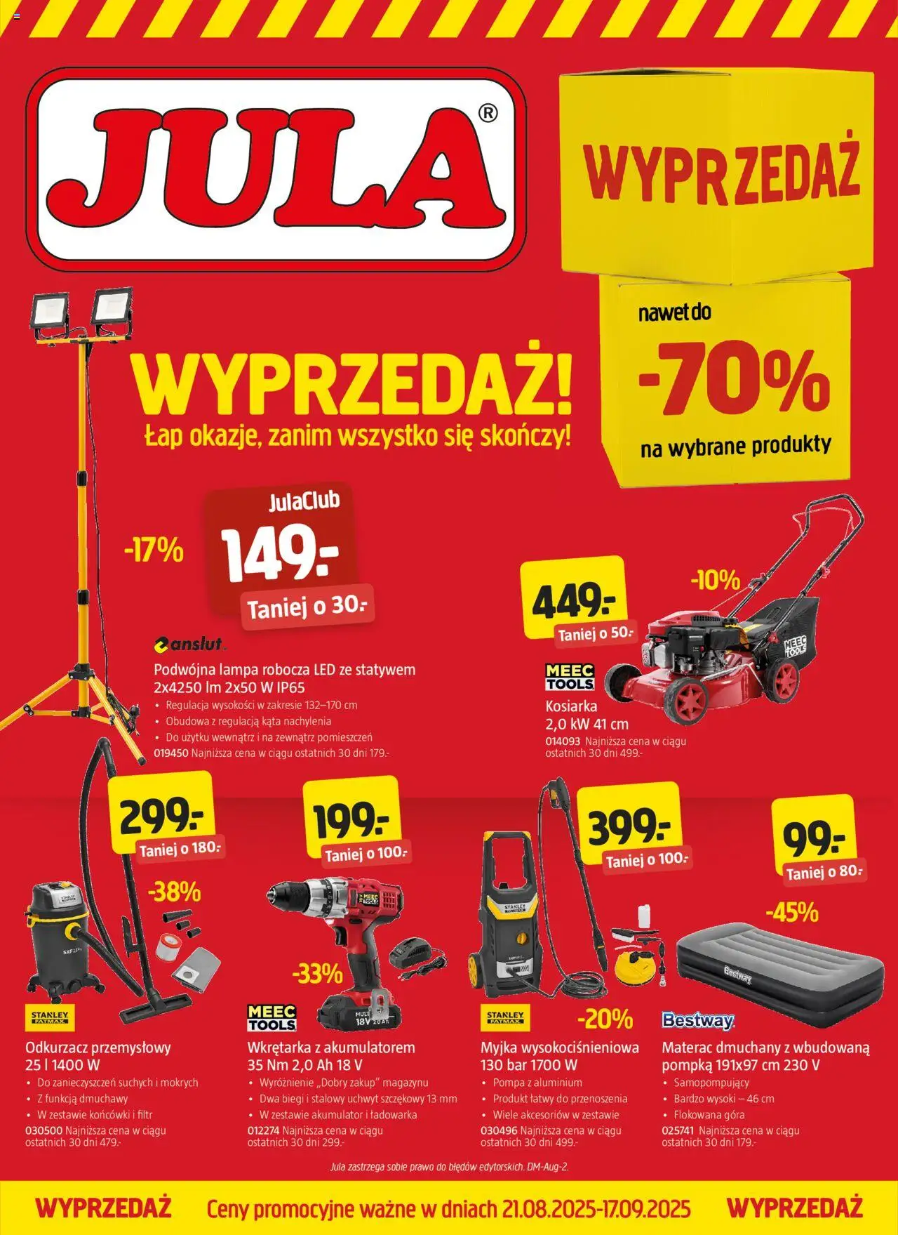 Jula Gazetka od 21.08.2025 - Nowa Gazetka - Numer strony 1