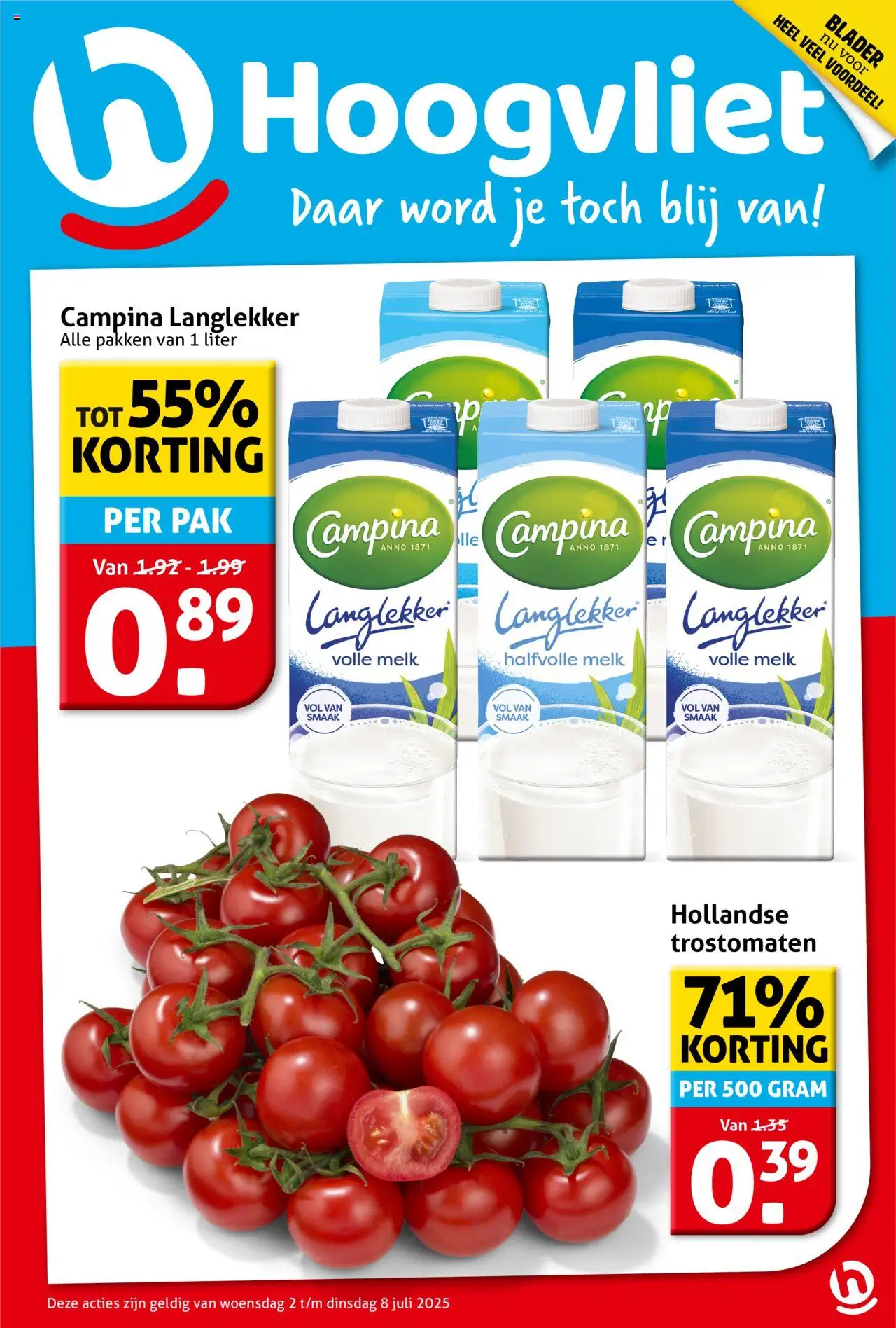 Hoogvliet shop Folder geldig vanaf 02-07-2025 - Paginanummer 1